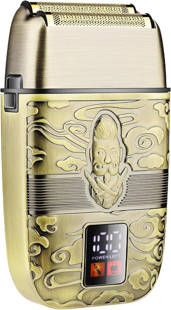 Flycatcher Shaver, Double Head Precision Shave, Effective Cleaning with Powerful Motor, Long Charging Life, Led Screen Design, Professional Shaver Suitable for Use for Hair Beard Whole Body