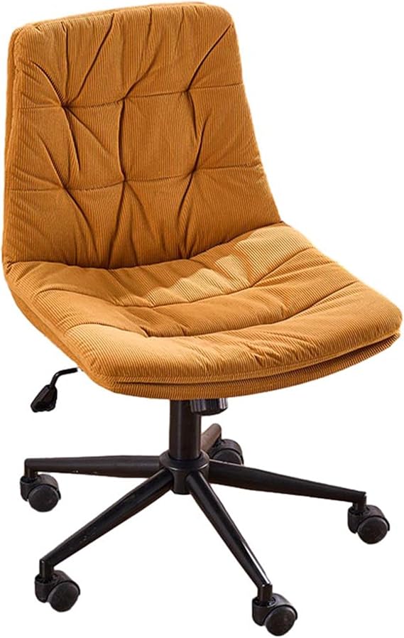 Ergonomic Office Chair, 360° Swivel, Brown Corduroy Fabric, Adjustable Height, Contemporary Style, Adults, Indoor Use, 300 Pounds Weight Limit