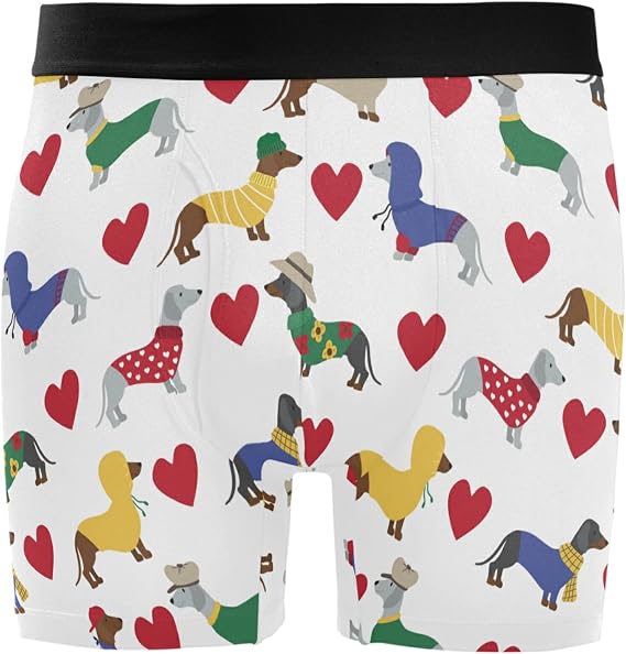 B Bunny Rabbit Polka Dot Mens Boxer Briefs Breathable Underwear Fly Front With Pouch S - XXL