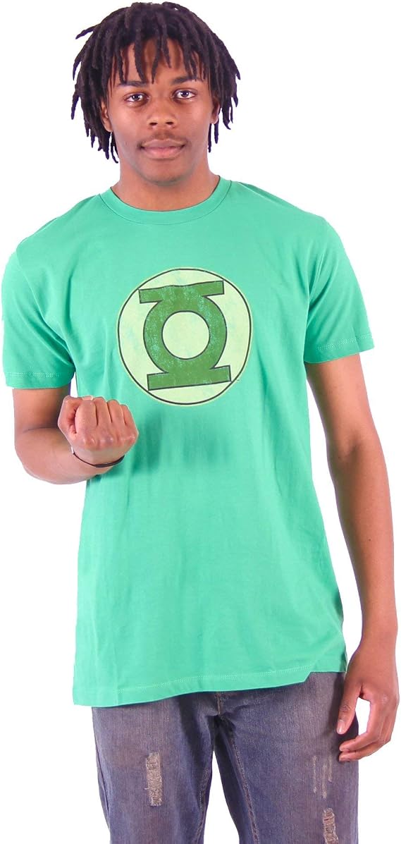 Green Lantern Faded Logo Bright Green T-Shirt Tee