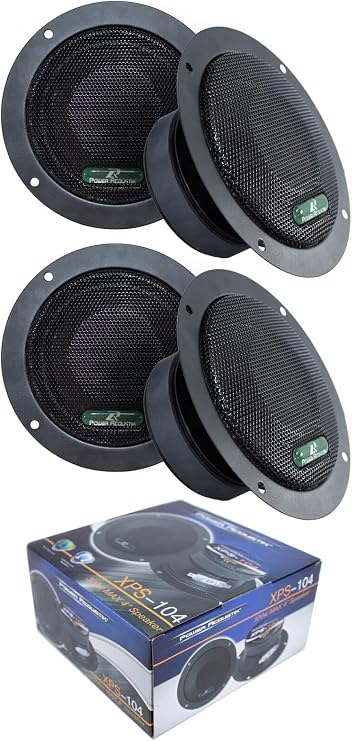 P Acoustik 4X Sealed Back 4" 1200W Mid Range Car Audio Speaker XPS-104