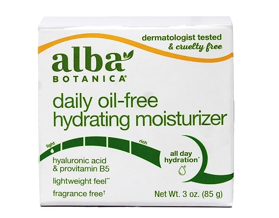 Alba Botanica Daily Oil-Free Hydrating Moisturizer, 3 Ounce, Pack of 1