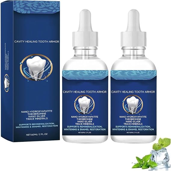 Dentite Cavity Healing Tooth Armor Liquid Repair Kit, Dental Cavity Healing Tooth Armor, Helps Keep Gum Healthy (2pcs)