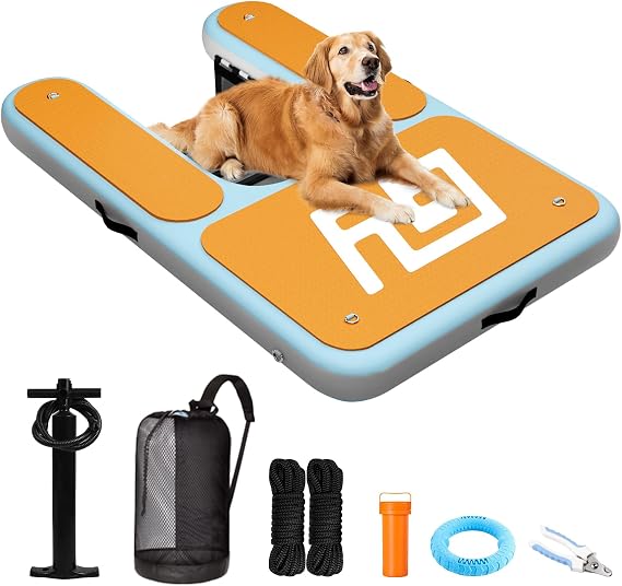 6040" Dog Pool Ramp,Up to 230Lbs,Dog Ladder in Water for Boat/Pool