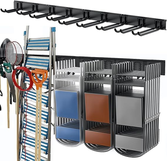 TORACK Tool Storage Rack Heavy Duty Garage Wall Mount Garden Tool Organizer