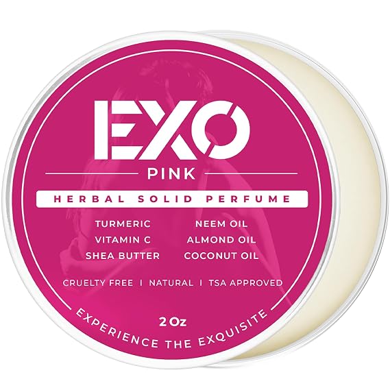 EXO Herbal Floral Eau De Parfum, Solid Perfume Balm with notes of Iris, Earthy Patchouli, Warm Vanilla & Spun Sugar, No Alcohol, Cruelty Free, TSA Approved, 2 oz
