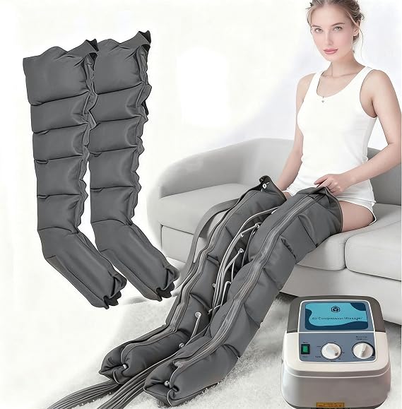 Leg Compression Machine︱ 6 Cavity Lymphatic Drainage Massager︱Legs Machine Compression Boots ︱For Circulation Foot And Leg Massager For Circulation Calf Massager Leg
