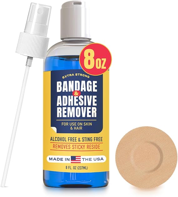 Berkland Sting-Free Medical Adhesive Remover, 8 oz - Gentle on Skin