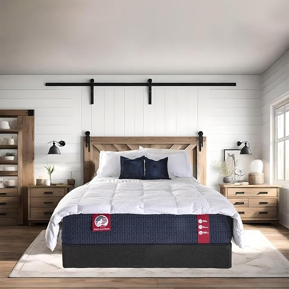 Wolf King Mattress - 13-Inch Premium Firm Memory Foam Hybrid Mattress with 9 Layers, Individually Wrapped Coil, Cooling Design, 101-Night Trial, Provides The Right Level of Comfort and Support
