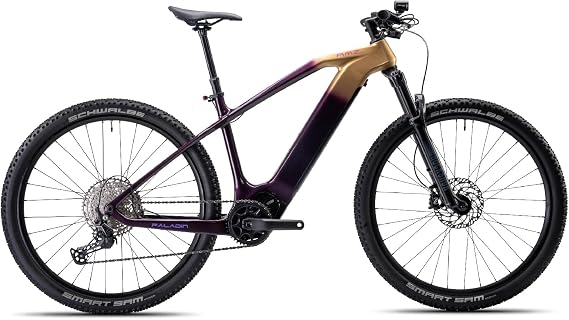 Paladin Electric Mountain Bike, 29-inch, Adult, Carbon Fiber Frame, Front Suspension, 750W(Peak) Motor, Class 1 E-Bike (Gloam Gold, S)