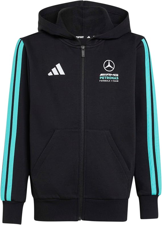 adidas Unisex-Kids Mercedes - AMG Petronas Formula One Team Full-Zip Hoodie