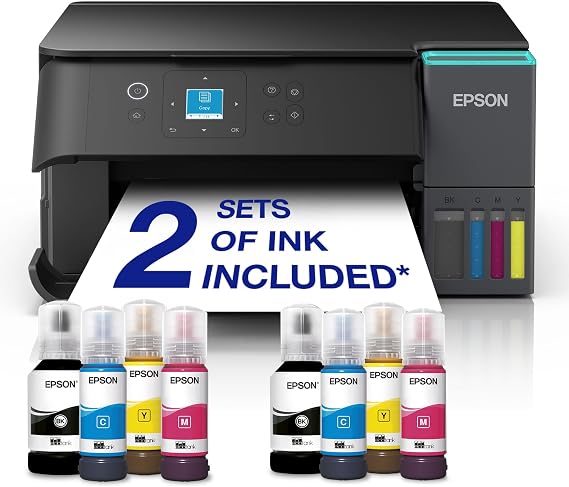 Epson Ecotank ET2950 All in One Ink Tank Printer plus Additional Genuine 102 Ink Multipack