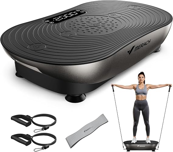 Merach V33 Pro Vibration Plate Exercise Machine with Touchscreen, 99 Speeds