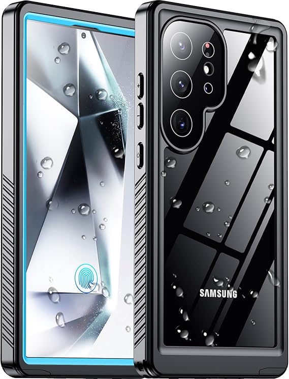 2025 New for Samsung Galaxy S24 Ultra Case Waterproof, [Built-in Camera & Screen Protector][Military Grade Shockproof][IP68 Underwater][Dustproof][Dropproof] Full Body Phone Case for S24 Ultra 6.8"