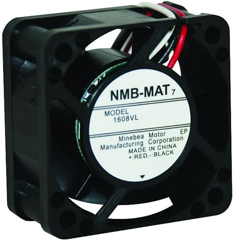 NMB 1608VL-04W-B40-B00 AIR Flow - CFM:8.8CFM, AXIAL Fan, Bearing Type:Ball Bearing, External Depth:20MM, Fan Frame Size:40MM, Frame Type:Square, Noise Rating:29DBA, Power Rating:1.02W, Rated Speed