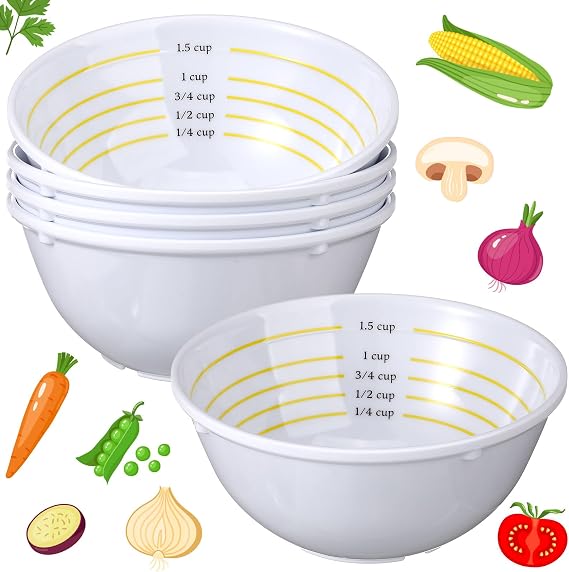 3 Pcs Portion Control Bowl Bariatric Portion Measuring Bowls,Classic Style | Portion Control Containers, Food Measuring Cups for Adults, Weight Loss, Bariatric Diabetes, Healthy Eating