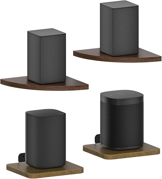 Aiweiwa Universal Speaker Shelf and Corner Speaker Shelf