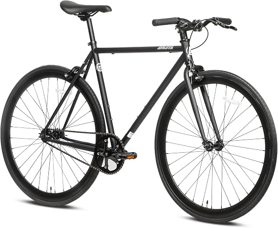 AVASTA Single-Speed Fixed Gear Fixie Bike, Flip Flop Hub Urban Commuter Bicycle, 50/54/58cm Frame, Multiple Colors