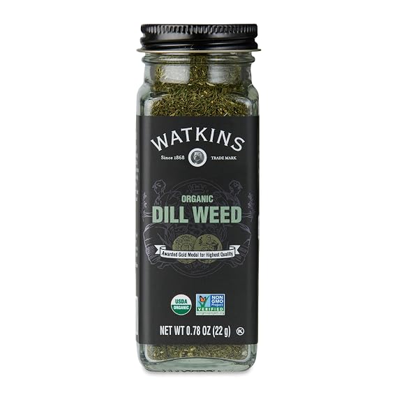 Watkins Organic Dill Weed, Non-GMO, Kosher, 0.78 Ounce, 1-Pack