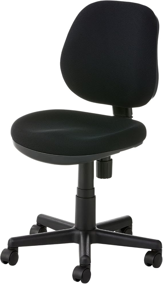 OfficeCom Office Chair RD-1 Desk Chair Office Chair Width 530×Depth 570×Height 810～920mm Black OFCHAIR-662-BK | コンパクトなフォルムでありながら、立体的座面と丸みを帯びた背もたれがしっかりと体を支える椅子です。へたれにくいモールドウレタンで長時間の作業をサポート OFCHAIR-662-BK