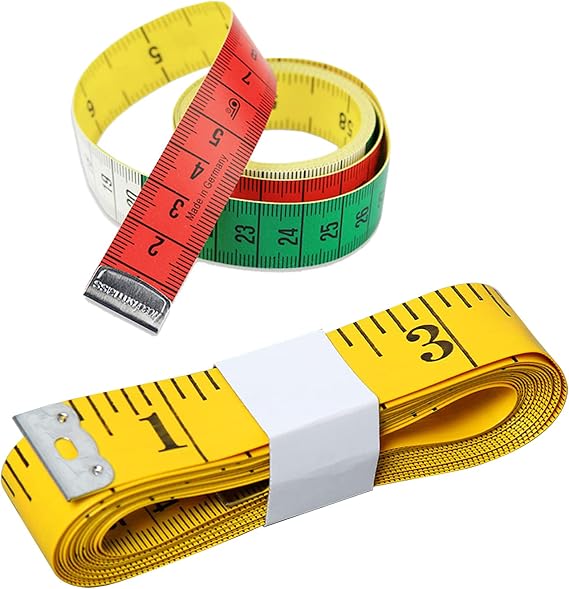 zhubiao 2 Pack Tape Measure for Sewing Tailor Cloth Ruler Body Measurement, 120 Inches300cm Soft and 60 Inches150cm Retractable Measuring Tape Set, Dual Sided