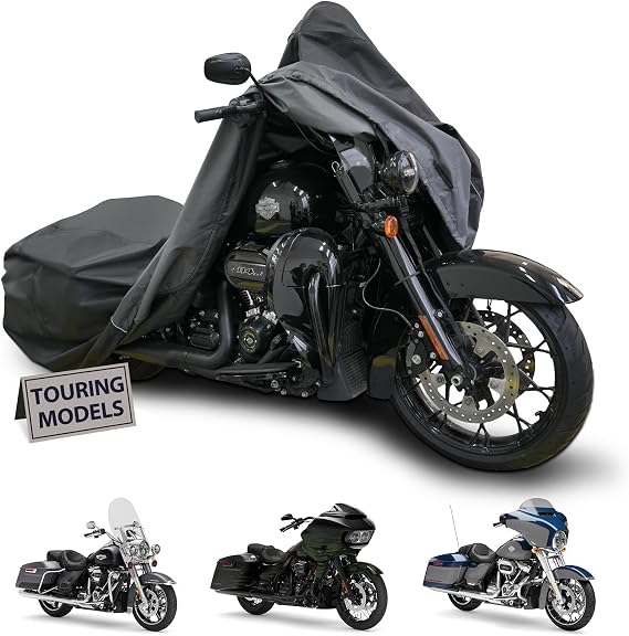 Motorcycle Cover for Harley Davidson Touring Waterproof Heavy Duty