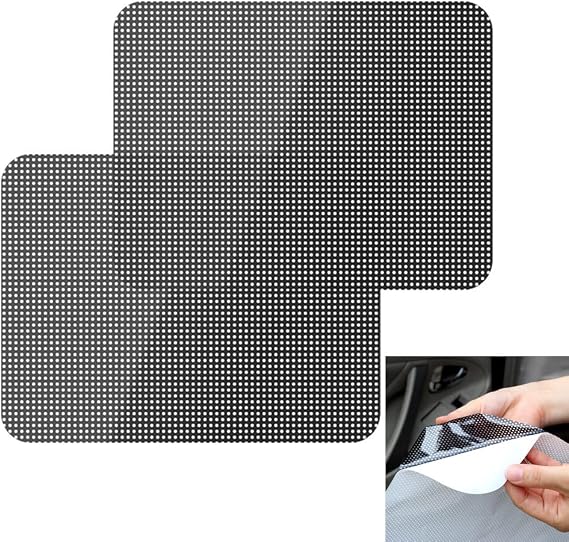 Moyishi 2PCS One Way Sunshade Perforated Window Vinyl Privacy Wrap Film Privacy Wrap Film Roll Glass Wrap Roll (72cmx52cm(28.3''x20.8''))
