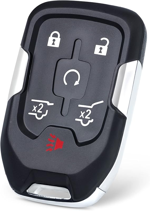 Keyecu Remote Smart Key Housing Shell 6 Button for 2014 2015 2016 2017 Chevy Suburban Tahoe HYQ1AA,Empty Shells Only