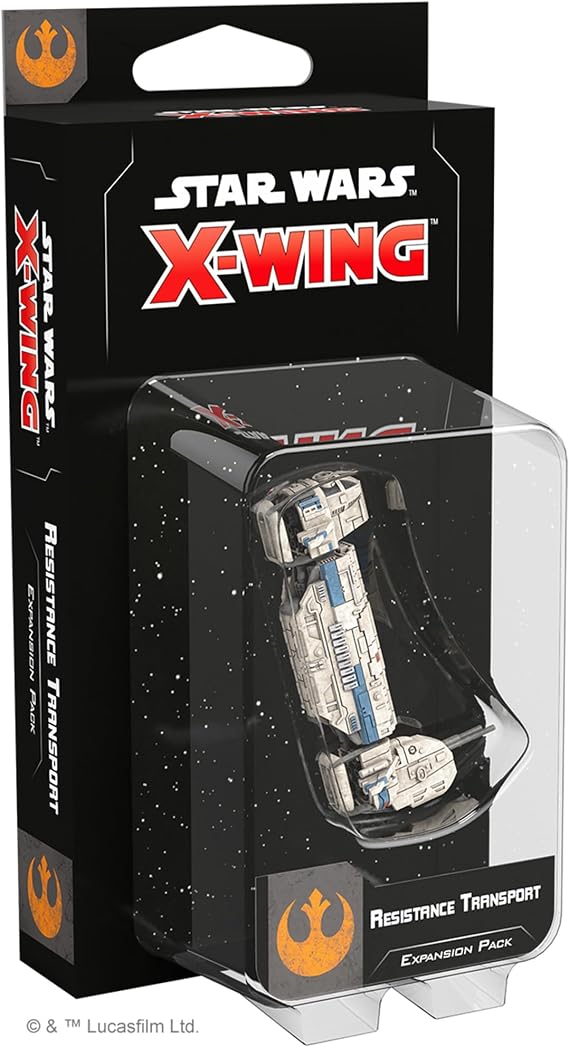 Star Wars X-Wing 2nd Edition Miniatures Game Resistance Transport EXPANSION PACK - Strategy Game for Kids & Adults, Ages 14+, 2 Players, 30-45 Minute Playtime, Made by Atomic Mass Games