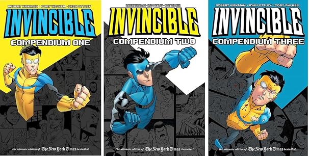 Invincible Collection (3 Paperback Books) - Compendium Volume 1, Compendium Volume 2, Compendium Volume 3