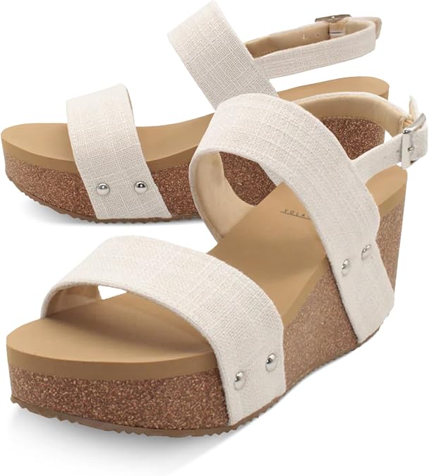 VOLATILE Women's Ankle Strap Wedge Sandal