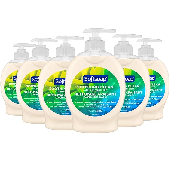 Softsoap Soothing Clean Liquid Hand Soap, Aloe Vera Fresh Scent, 7.5 fl oz