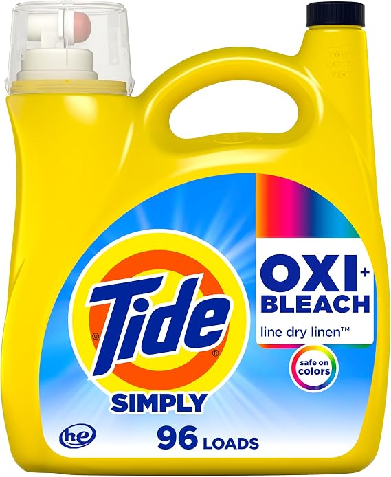 Tide Simply Oxi Boost + Ultra Stain Release, 42 fl oz, 29 Loads, Tough on Stains, Whitens, Brightens, Refreshing Breeze Scent