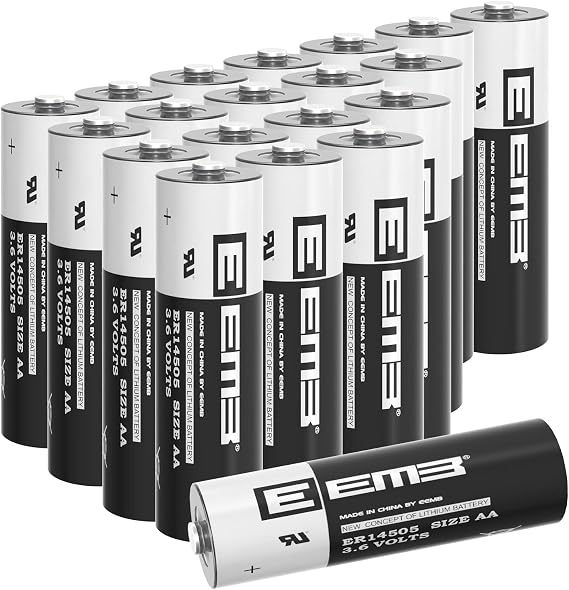 EEMB ER14505 3.6V Lithium Batteries AA 20 Pack 2700mAh Li-SOCl2