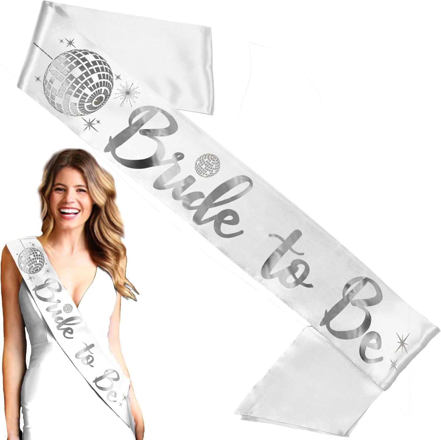 Bride Gifts - Bridal Shower Sash - BRIDAL GRADE SATIN Bride Sash - Bachelorette Party Supplies