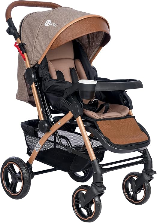 4 Baby Active Plus Çift Yönlü Bebek Arabası Kahve