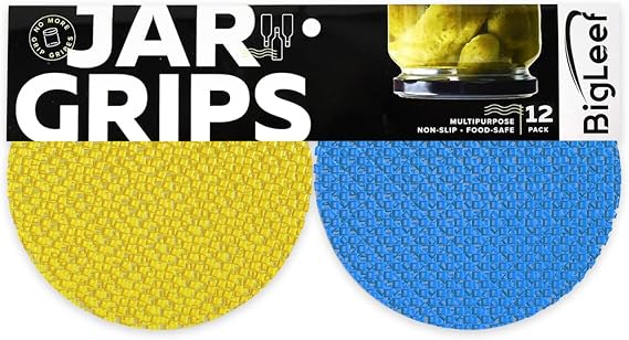 Jar Opener Gripper Pad, Jar Grippers For Opening Jars For Opening Bottles, Cans Lids, 12 Multi Purpose Manual Silicone Grip Pads, 5.5" Round By Bigleef