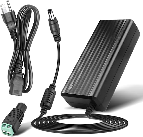 12V 5A Power Supply Adapter - LeTaoXing AC 100-240V 50/60Hz to DC 12V/5A 60W 12 Volt 5amp LED Driver Transformers Universal Switching for LED Strip Light CCTV Cameras