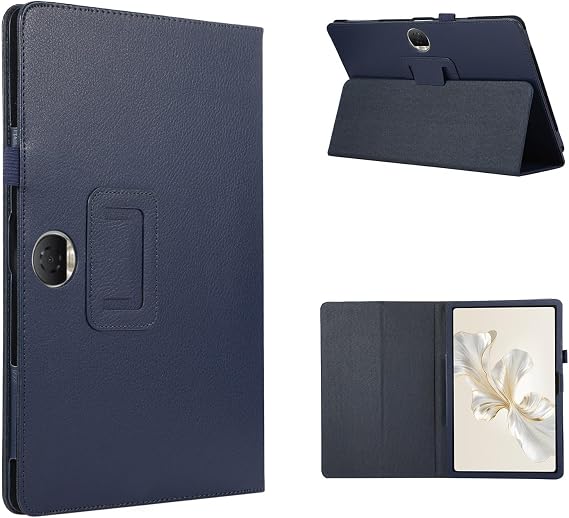 YEMENGHUA Heavy Duty Protection Tablet Case Protective Case Compatible with Honor Pad 9 12.1inch Slim Folding Stand Folio Protector Shockproof Back Cover with Holder (Color : Dark Blue)