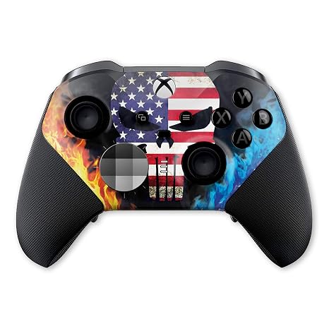 DreamController American Warrior X-box Elite Controller Series 2 Limited Edition Custom Elite Series 2 Controller for X-box One/Series X/S. with Advanced HydroDip Paint Technology(Not Just a Skin)