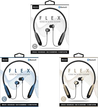 Sentry BT940 Flex Flexible On-The-Neck Wireless Headphone - Assorted Colors