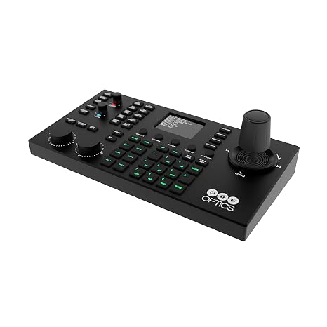 PTZOptics SuperJoy NDI, IP and Serial PTZ Camera Joystick Controller with Large LCD Screen, Basic Plus and Matrix Modes