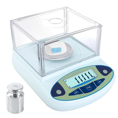 High Precision Digital Lab Scale 500g 0.001g Analytical Balance with Windshield and Automatic Zero Tracking for Laboratory and Pharmacy Use