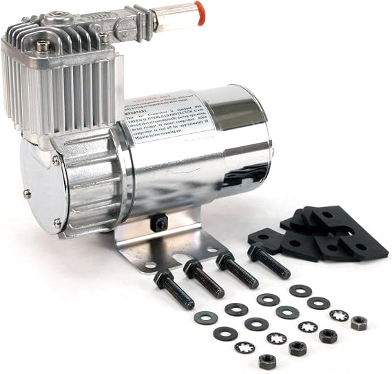 Viair 10016 100C Chrome Compressor Kit with Omega Style Mounting Bracket