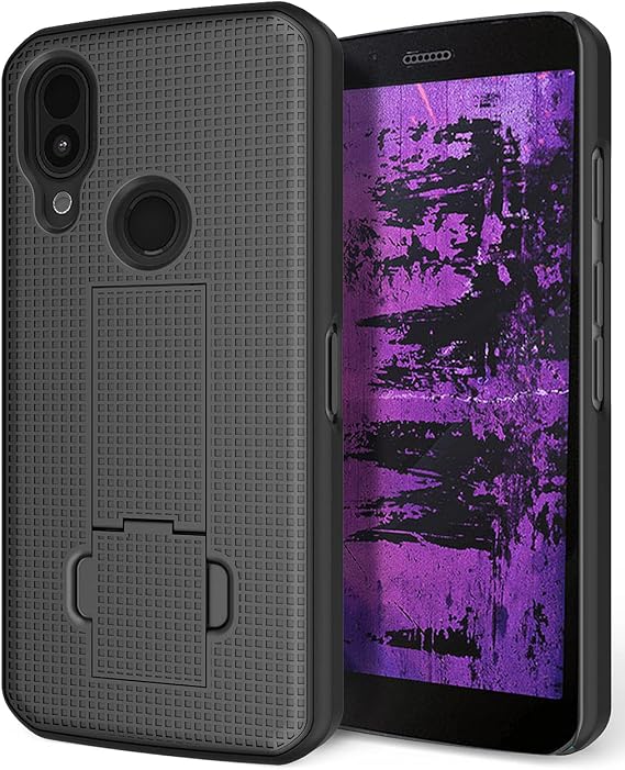 Nakedcellphone Kickstand Cover for CAT S62 Pro Phone Case - Black
