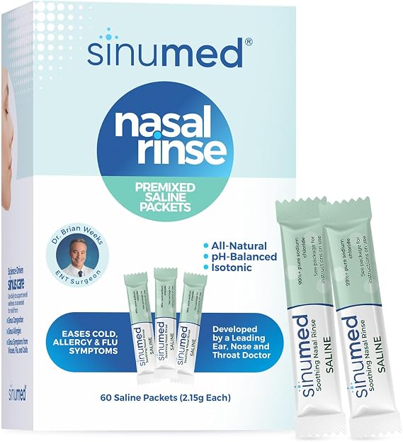 Sinus Rinse Refill Pack - Saline Only 60PK