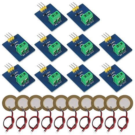 10pcs Piezoelectric Sensor Analog Ceramic Vibration Sensor Module Piezoelectricity for Arduino DIY KIT