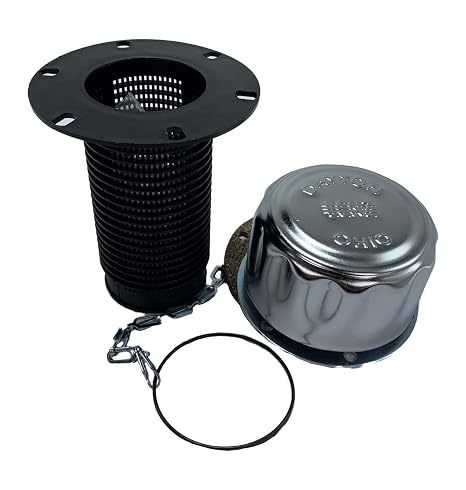 Lenz Bolt-on Filler Breathers On 4" Nylon 57XL40-N: 5.32 Overall Length, 40 Micron, 180 GPM, 26.7" CFM (Cubic Feet Per Minute), 221600