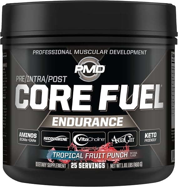 PMD Sports Core Fuel Endurance Tropical Fruit Punch Flavor - 25 Servings