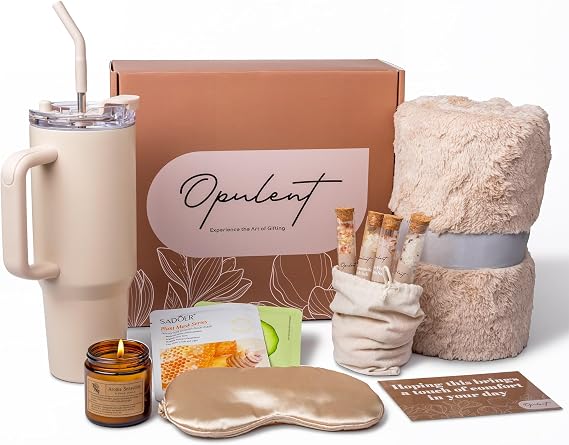 Opulent Self Care Spa Gift Box for Women - Thoughtful Get Well Gift